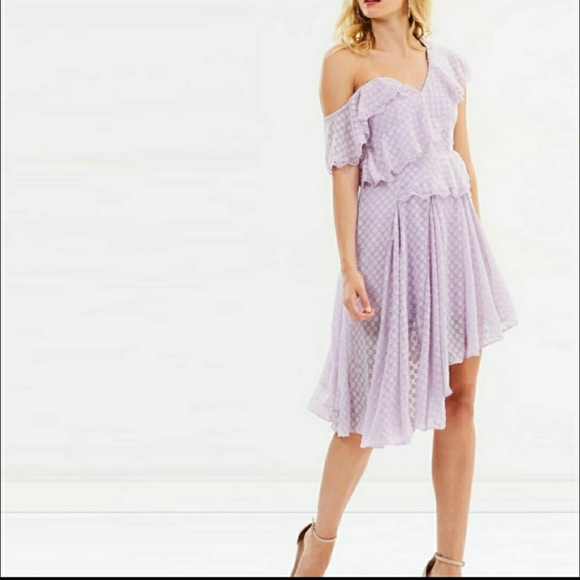 Bardot Dresses & Skirts - NWT Bardot Lilac one shoulder Dress Size 8